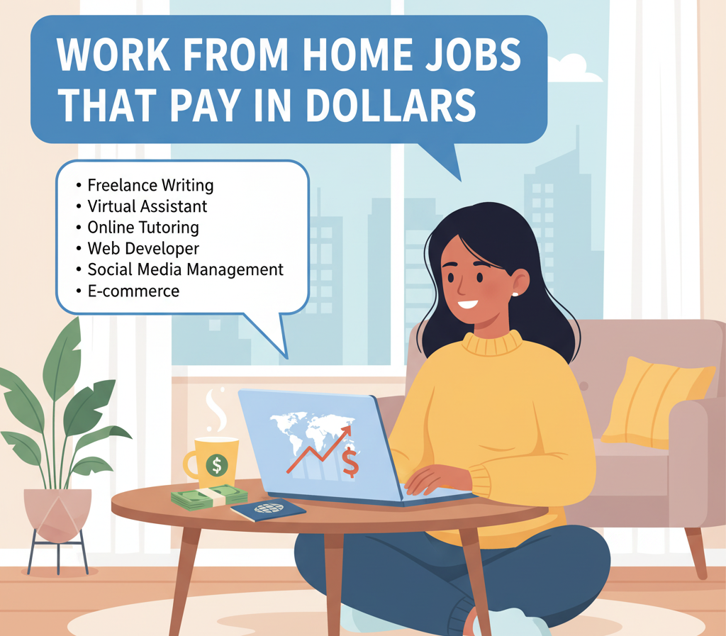 Work From Home tools Jobs That Pay in Dollar