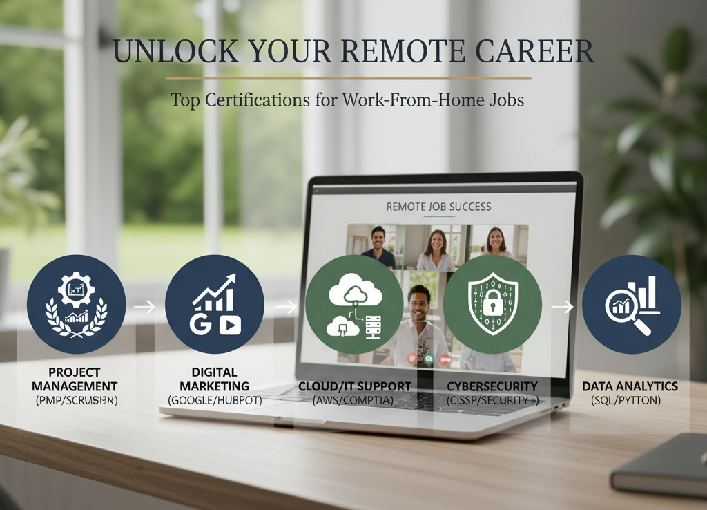 Best Certifications to Land Work From Home Opportunities