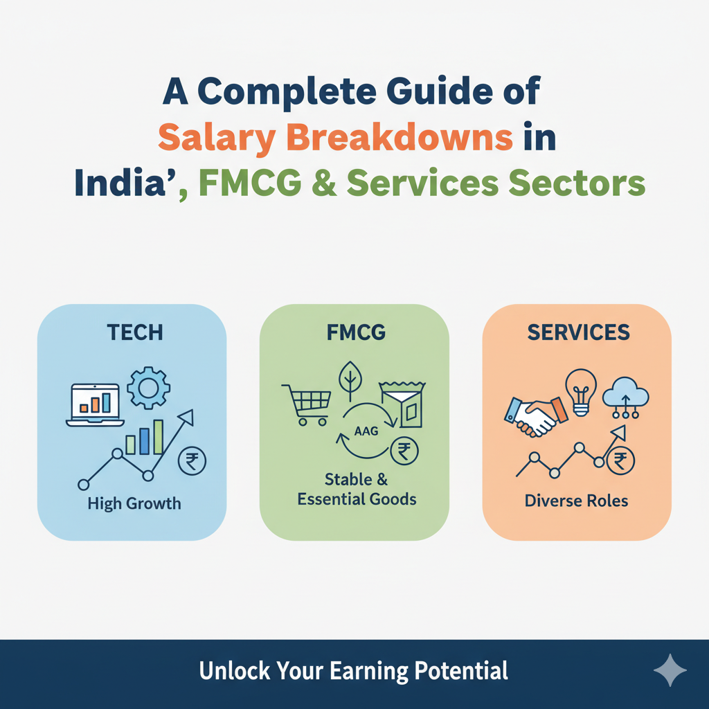 A Complete Guide to Salary Breakdowns in India’s Tech, FMCG &amp; Services Sectors