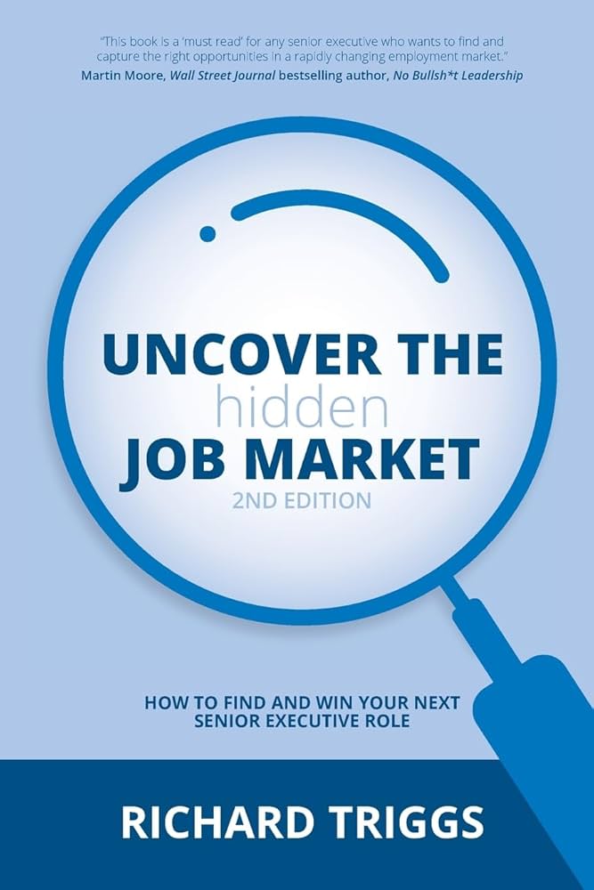 A magnifying glass and in it their is written "Uncover the job market"