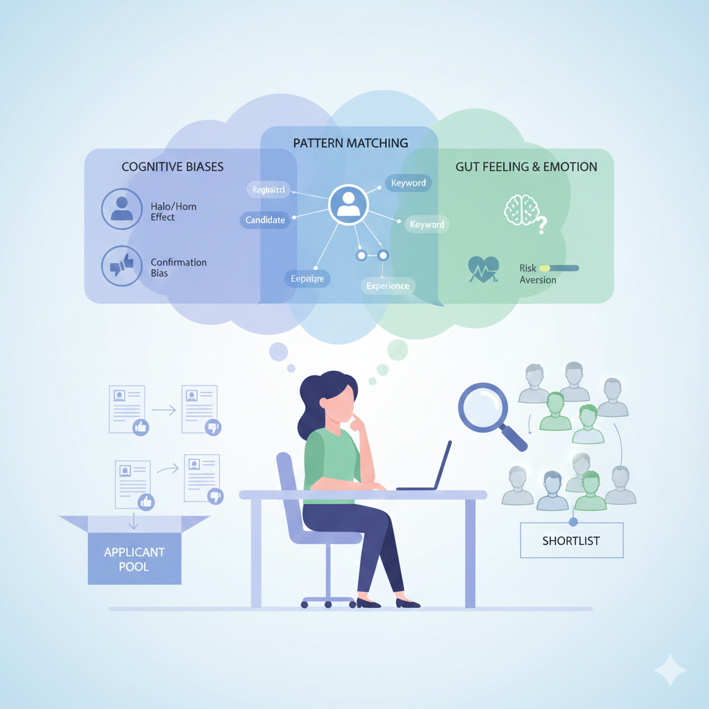 The psychology behind recruiter shortlisting decisions