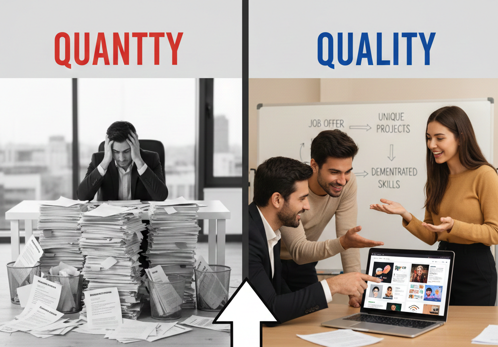 Why job seekers should focus on portfolio quality