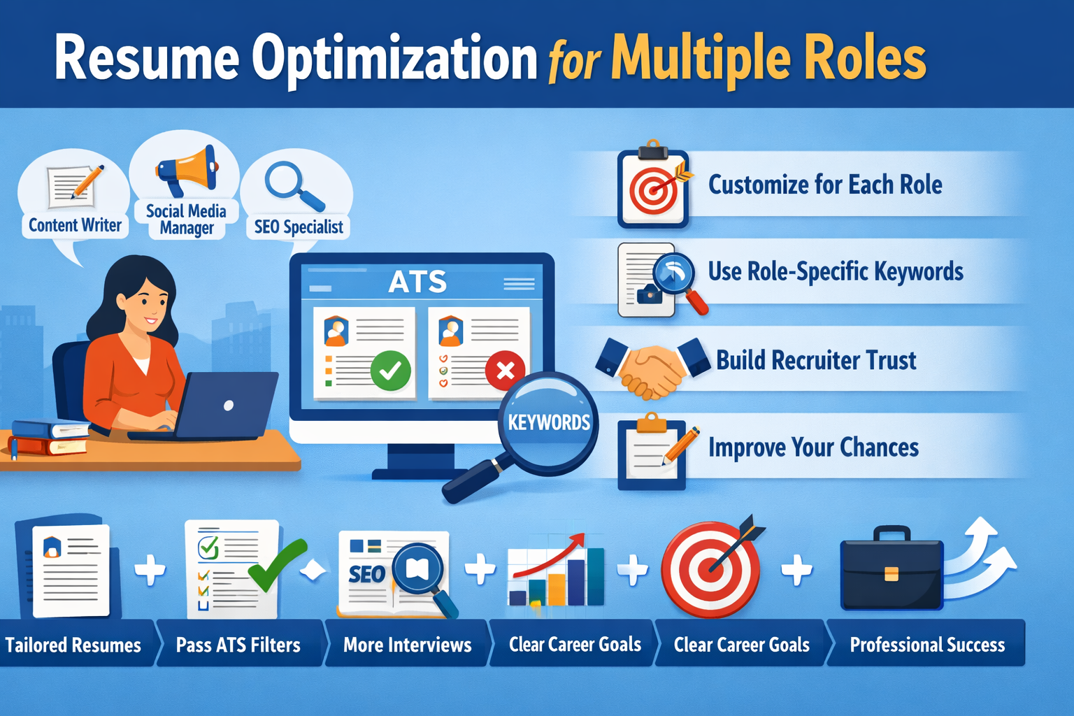 Resume Optimization for Multiple Roles