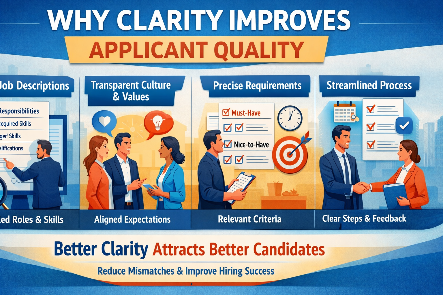 Why clarity improves applicant quality