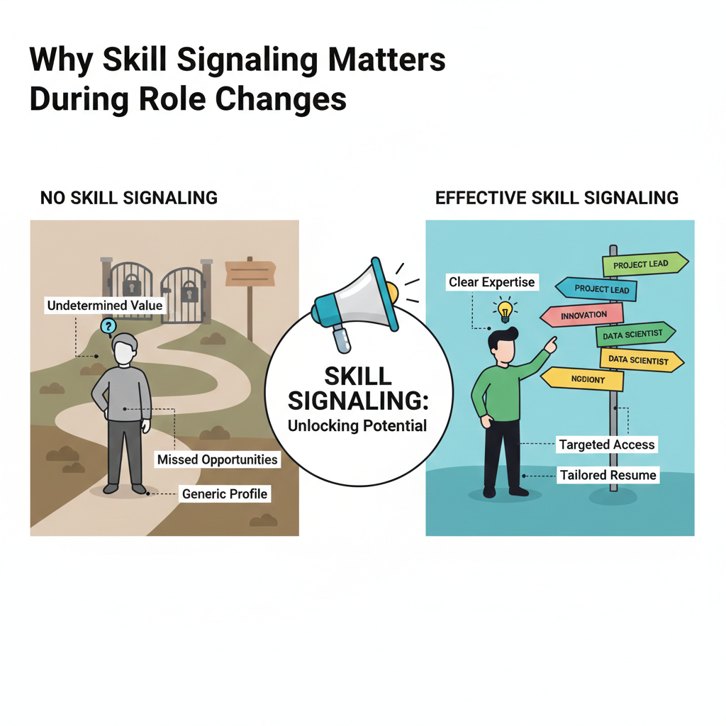 Why skill signaling matters during role changes
