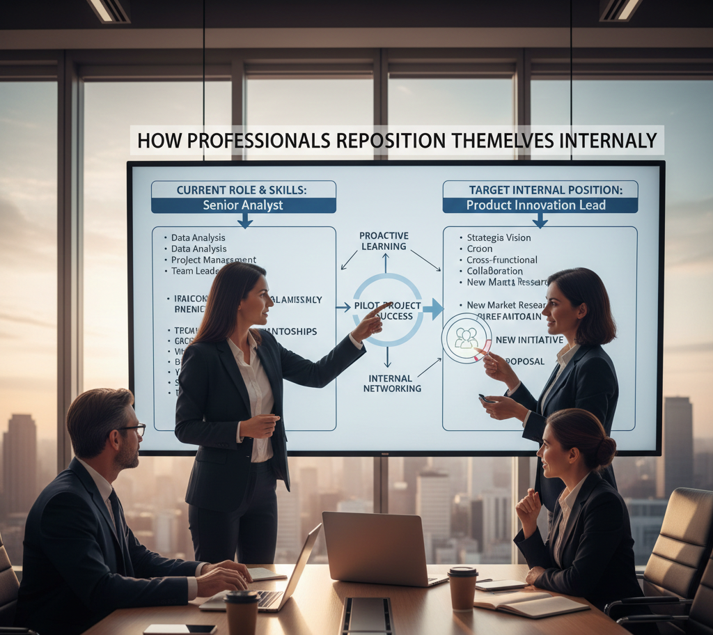 How professionals reposition themselves internally