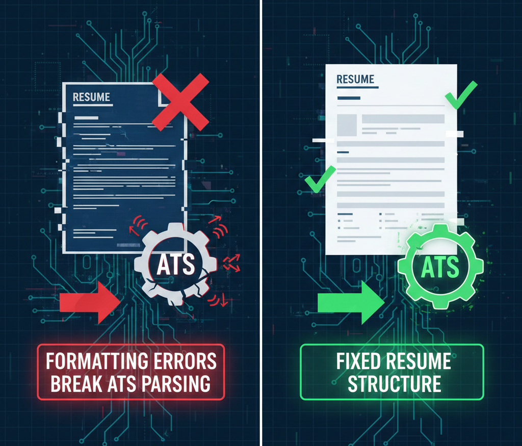 Why formatting errors break parsing