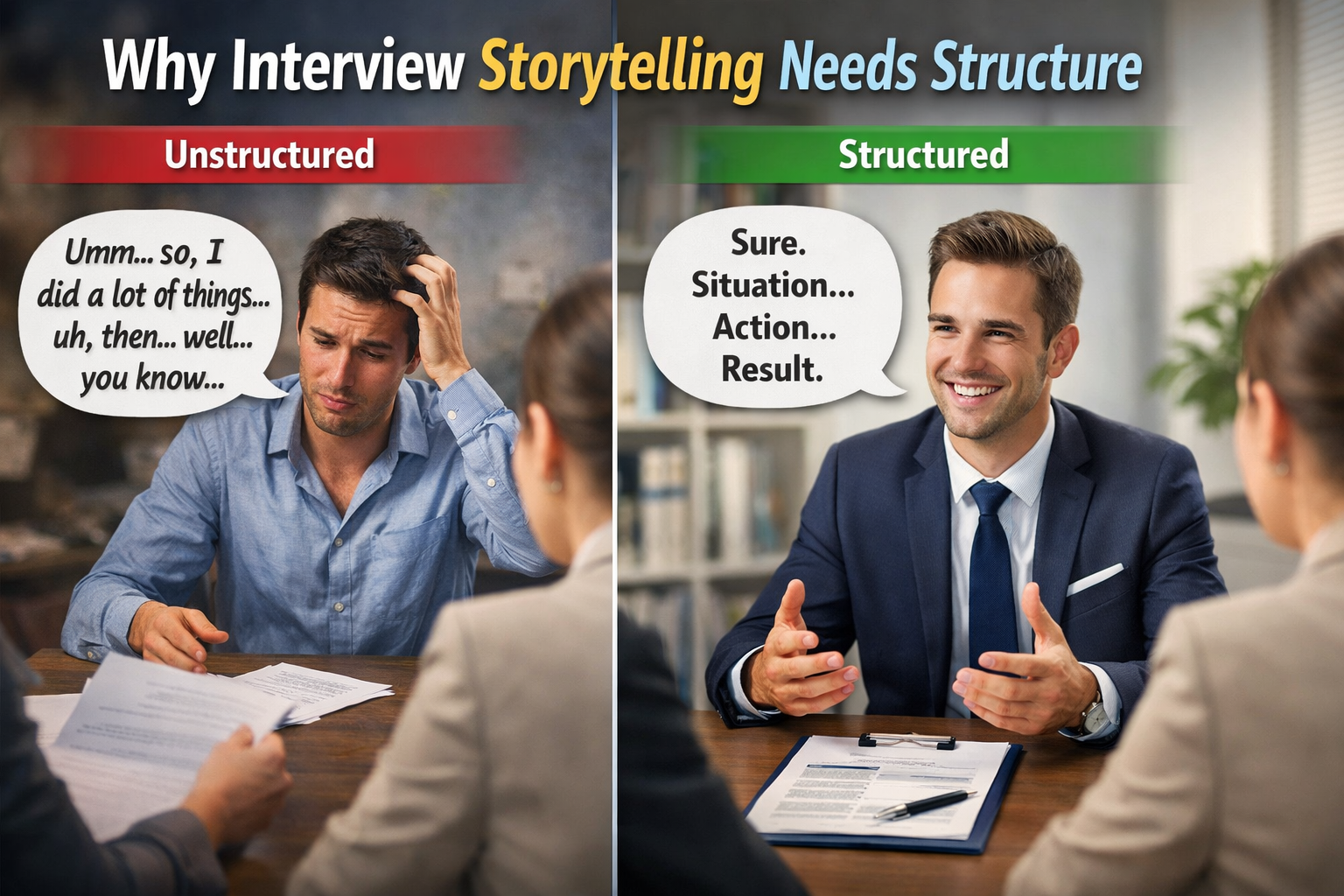 Why interview storytelling needs structure