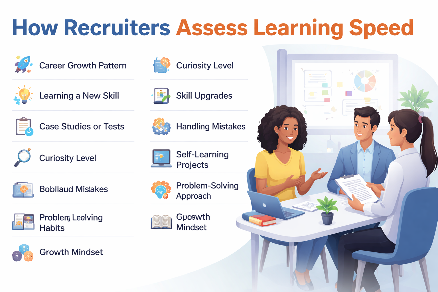 How recruiters assess learning speed