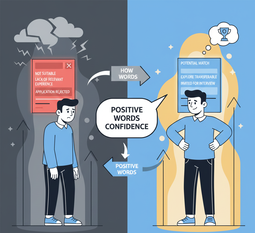 How wording influences applicant confidence