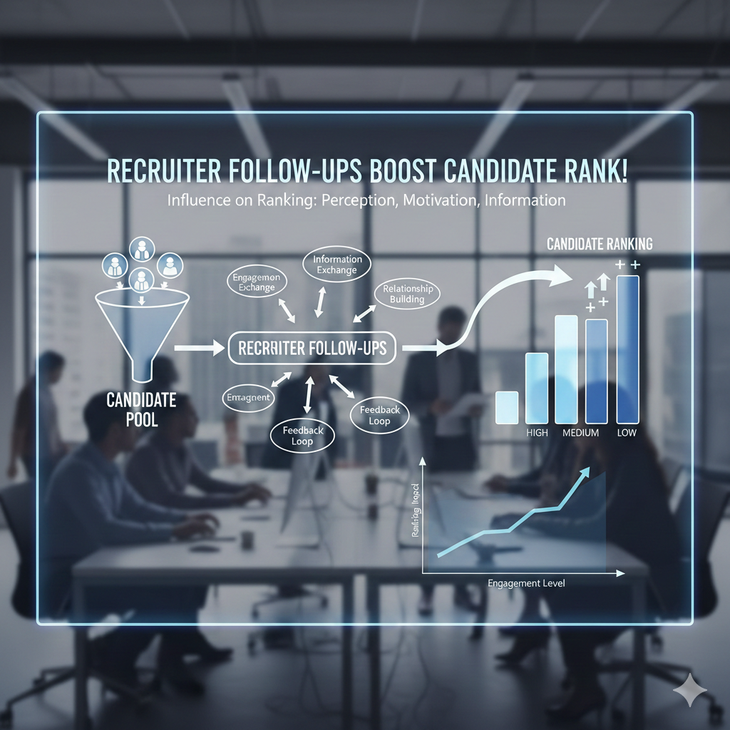 Why recruiter follow-ups influence candidate ranking