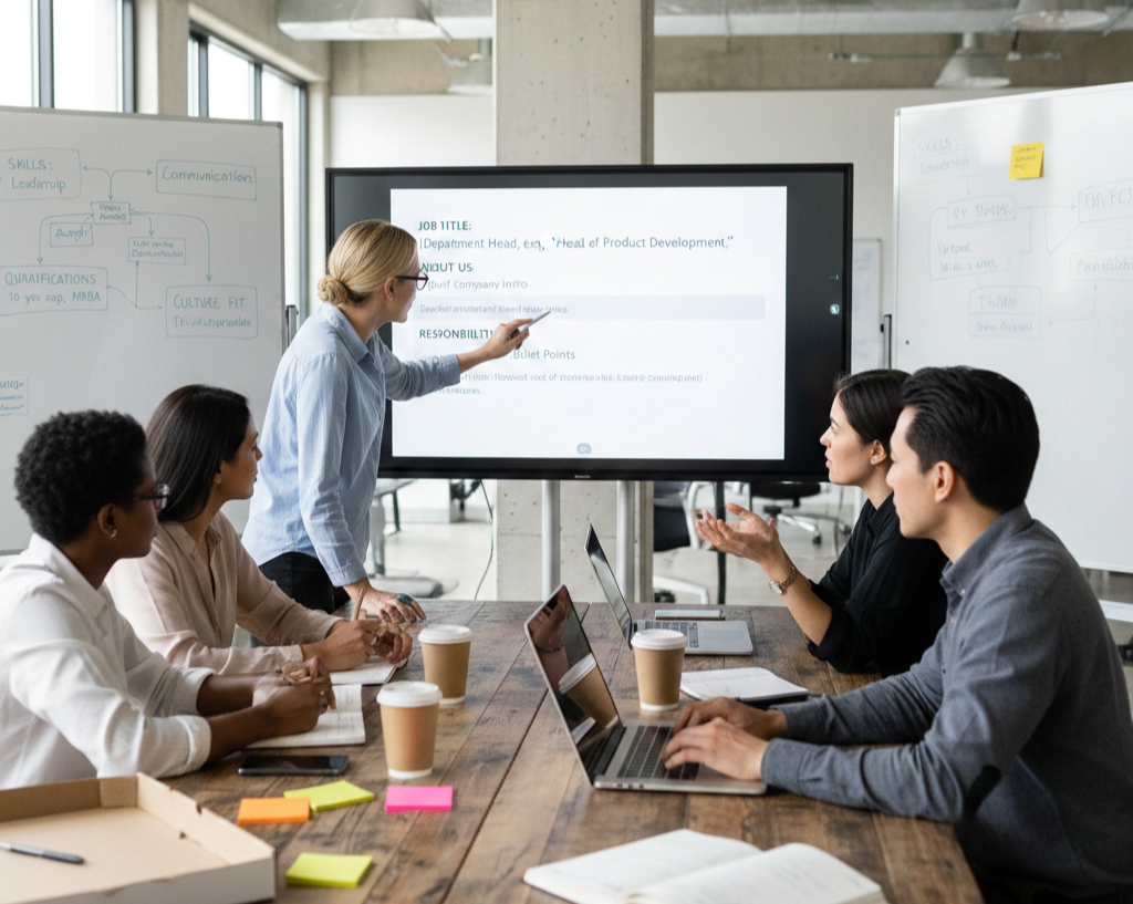 How job descriptions are written internally