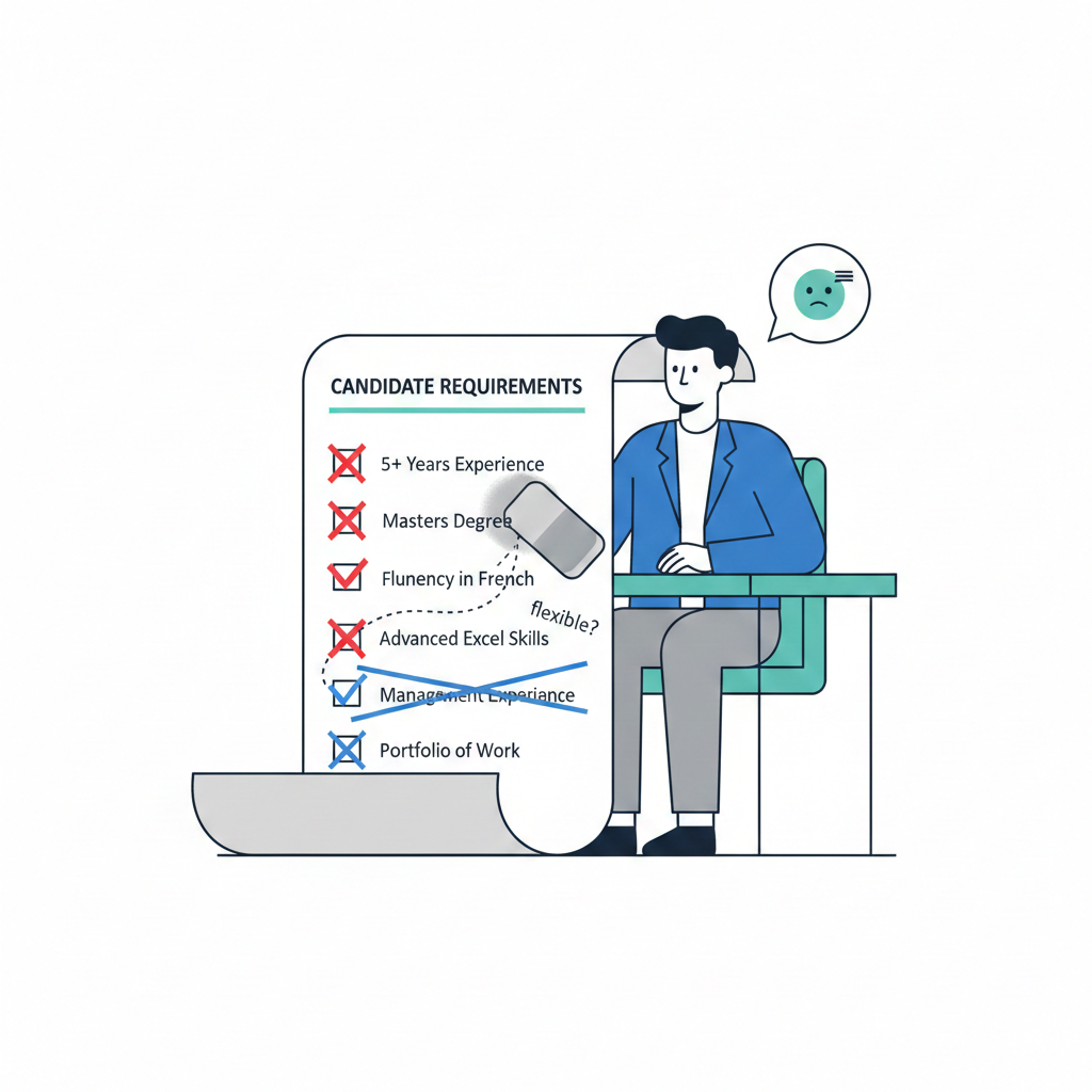 How hiring managers compromise on requirements later