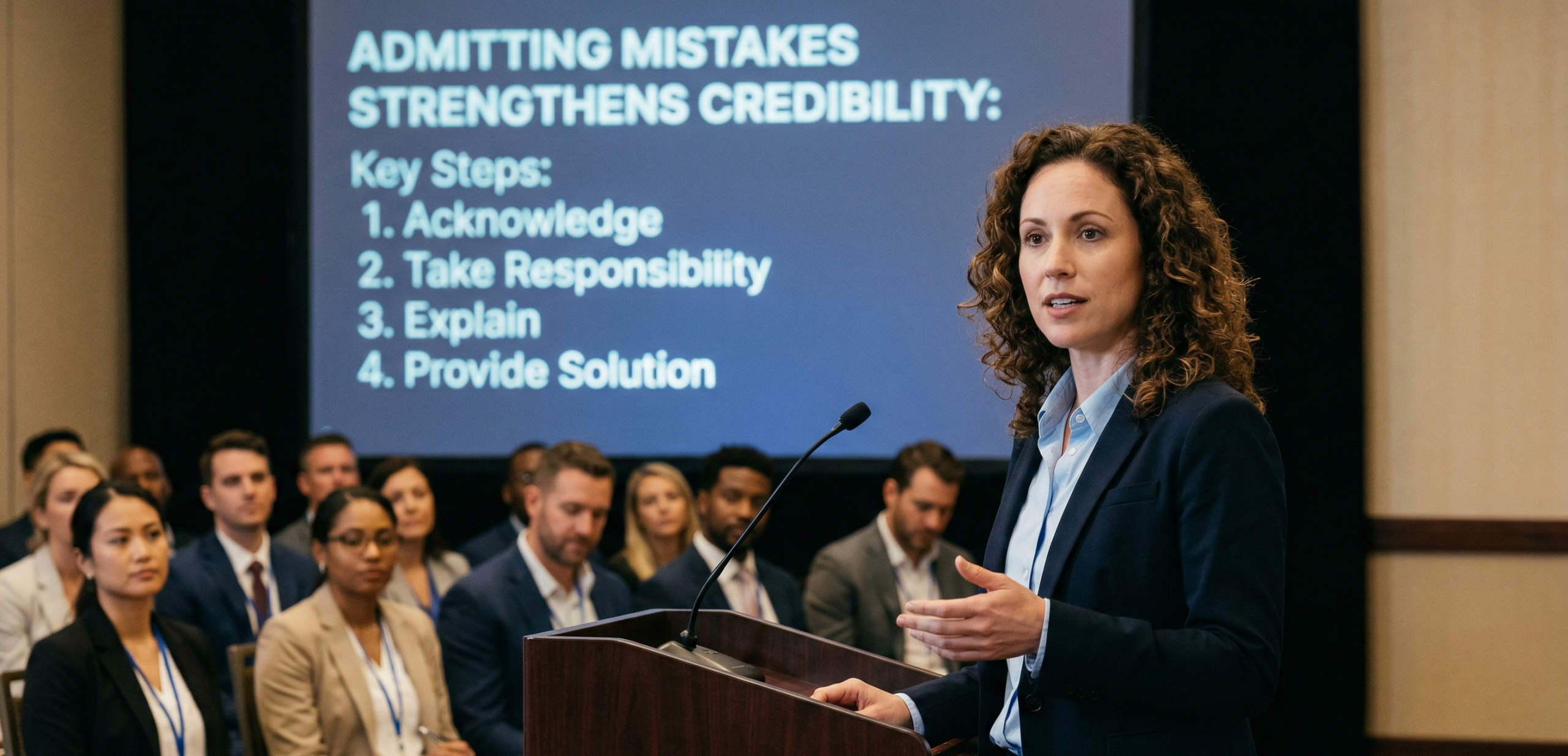 How to admit mistakes without losing credibility
