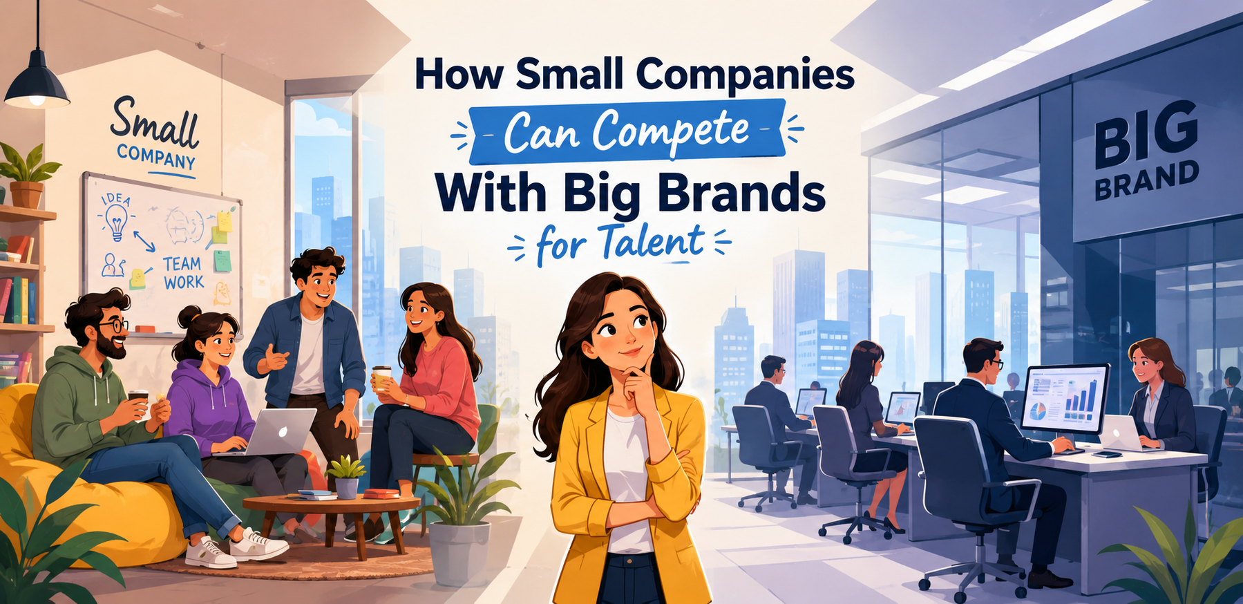 How Small Companies Can Compete With Big Brands for Talent