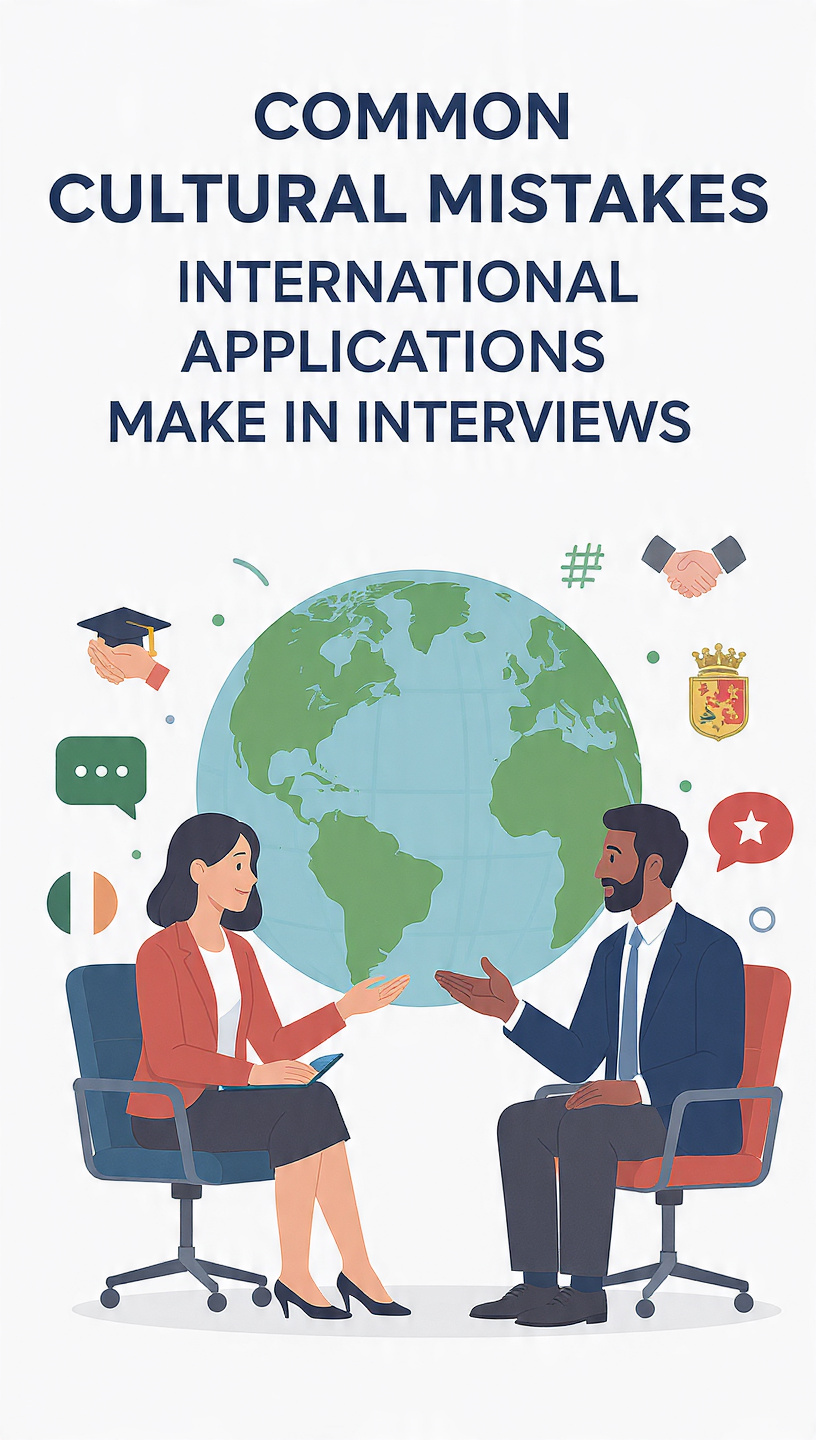 Cultural Mistakes International Applicants Make
