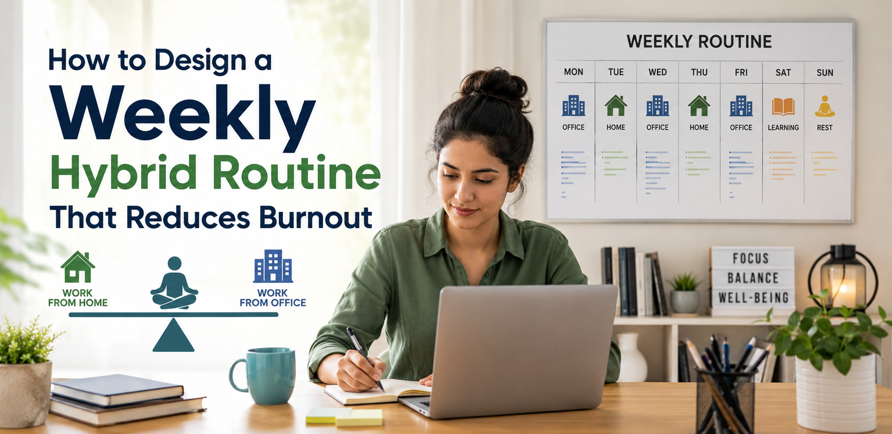How to Design a Weekly Hybrid Routine That Reduces Burnout