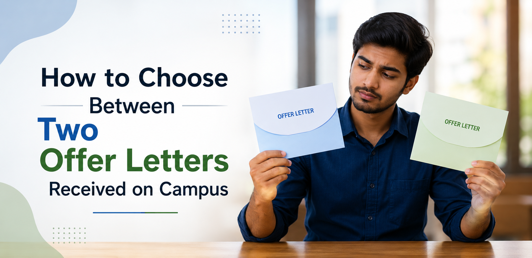 How to Choose Between Two Offer Letters Received on Campus