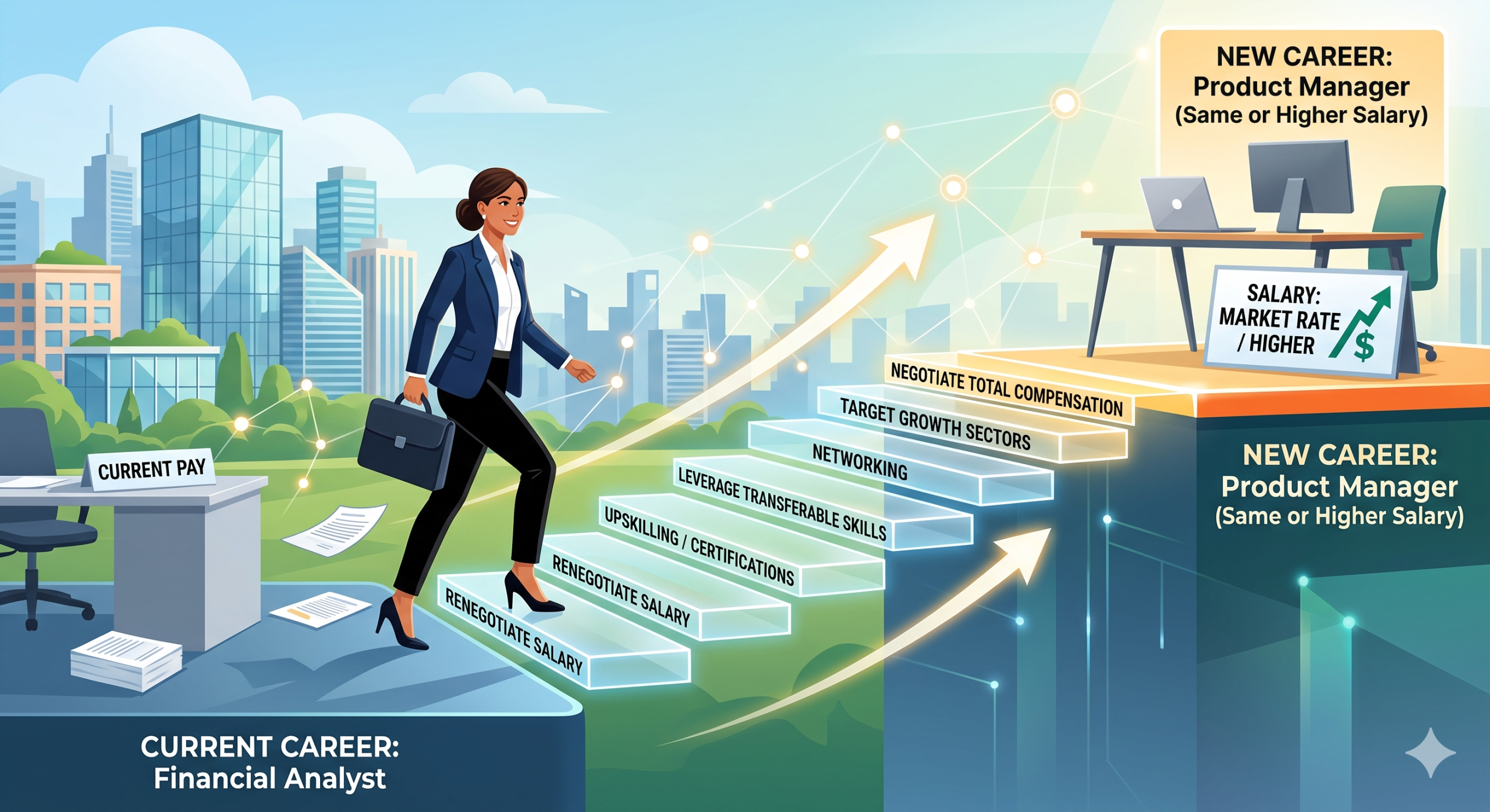 How to Pivot Careers Without Taking a Pay Cut