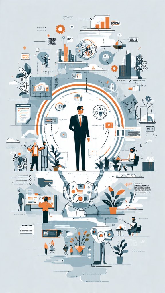 Learning and Development Roles
A professional illustration representing the evolution of Learning and Development (L&D) roles with AI. A learning professional stands at the center surrounded by AI-related symbols, data analytics graphics, learning pathways, coaching icons, and workforce development elements. Circular visual connections show how AI supports personalized learning, automation, skills development, data-driven decisions, and continuous employee growth. The modern corporate background uses clean colors and technology-inspired design elements, highlighting the partnership between human expertise and artificial intelligence in workplace learning