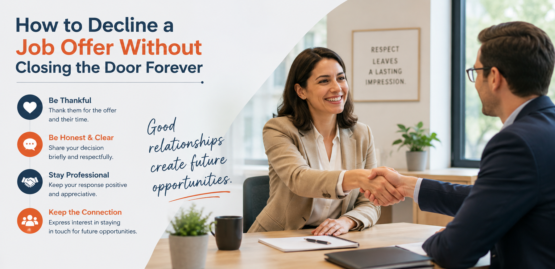 How to Decline a Job Offer Without Closing the Door Forever