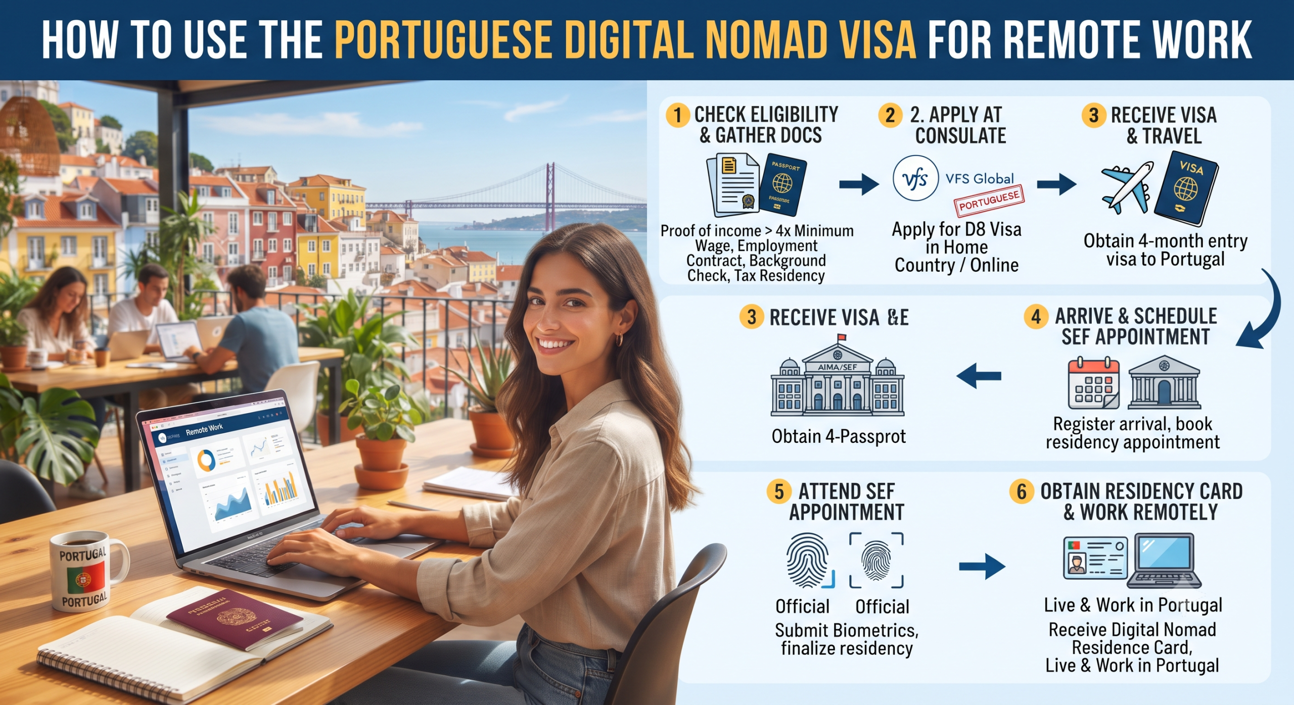 How to Use the Portuguese Digital Nomad Visa for Remote Work