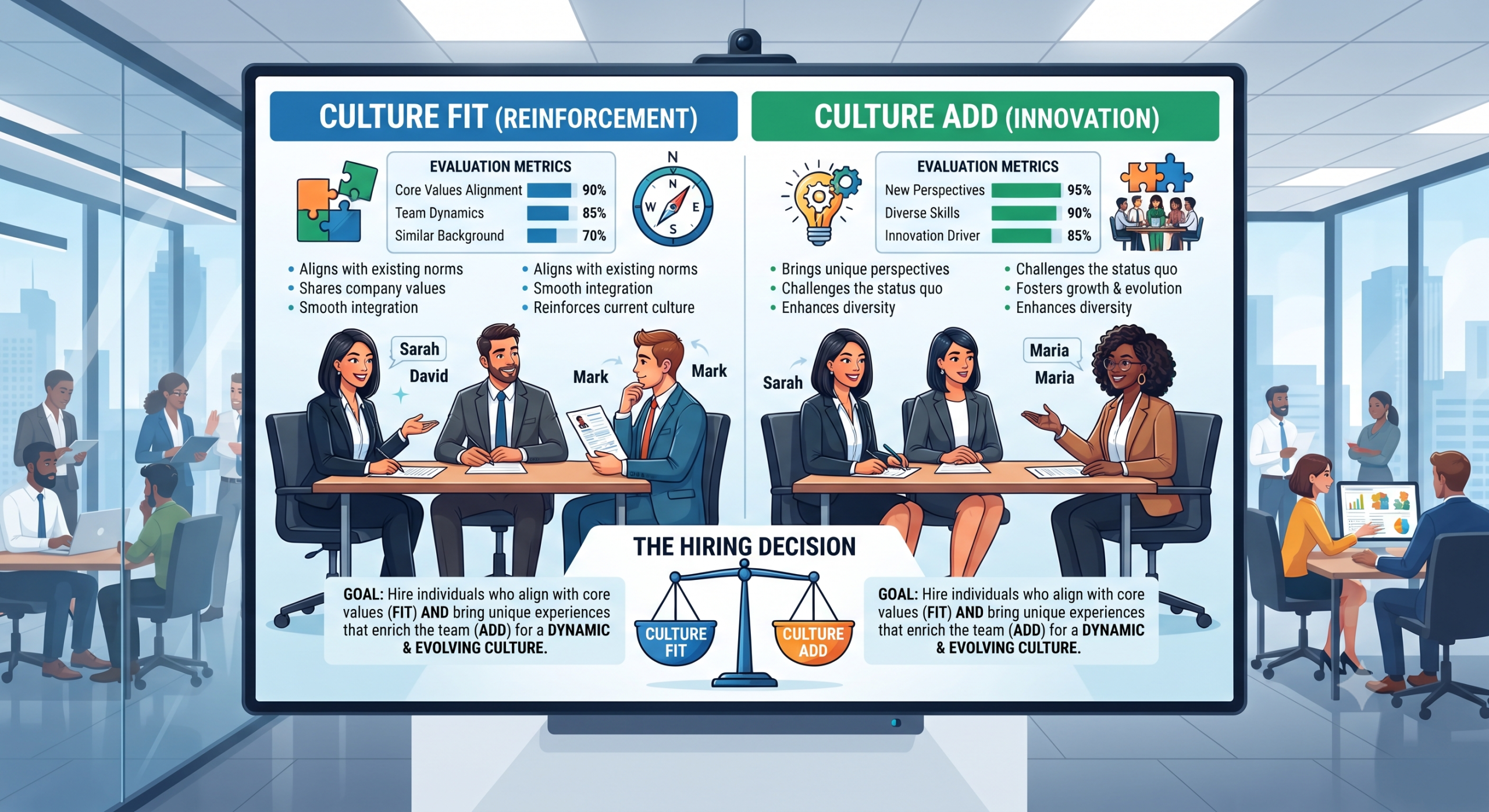 How Hiring Managers Evaluate Culture Add vs Culture Fit