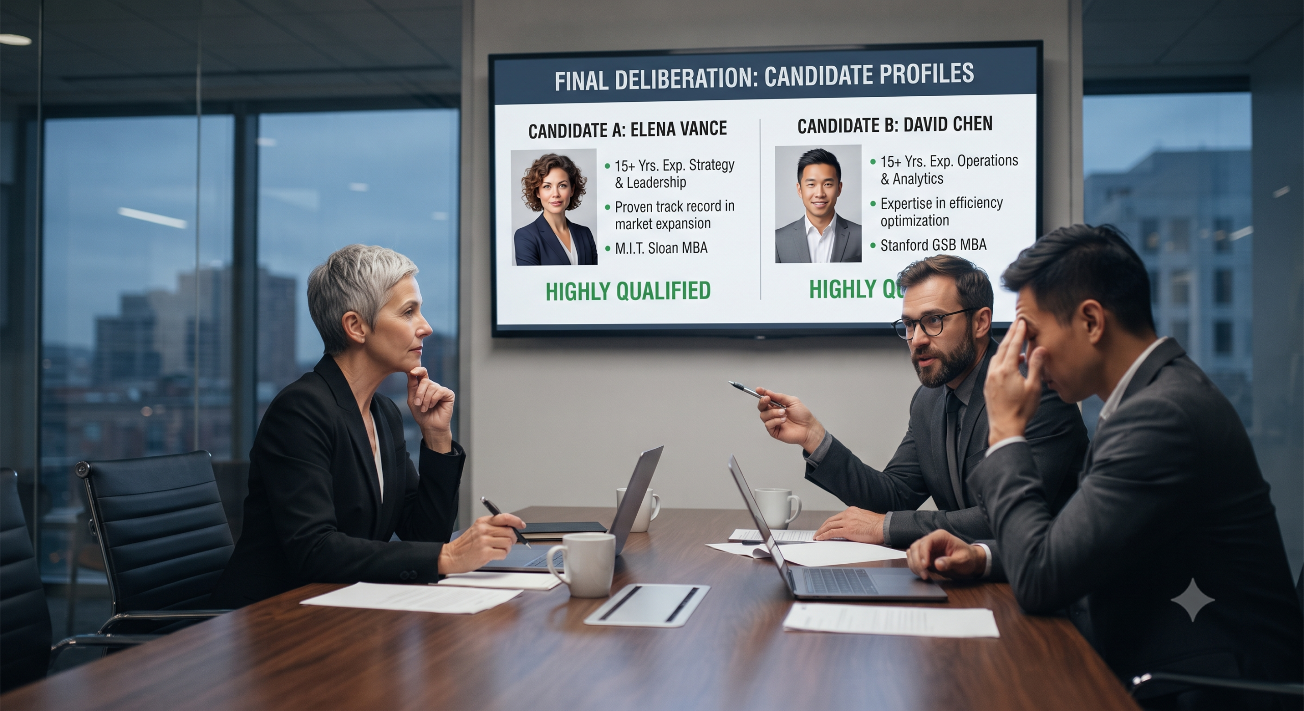 What Happens When Two Finalists Are Equally Qualified
