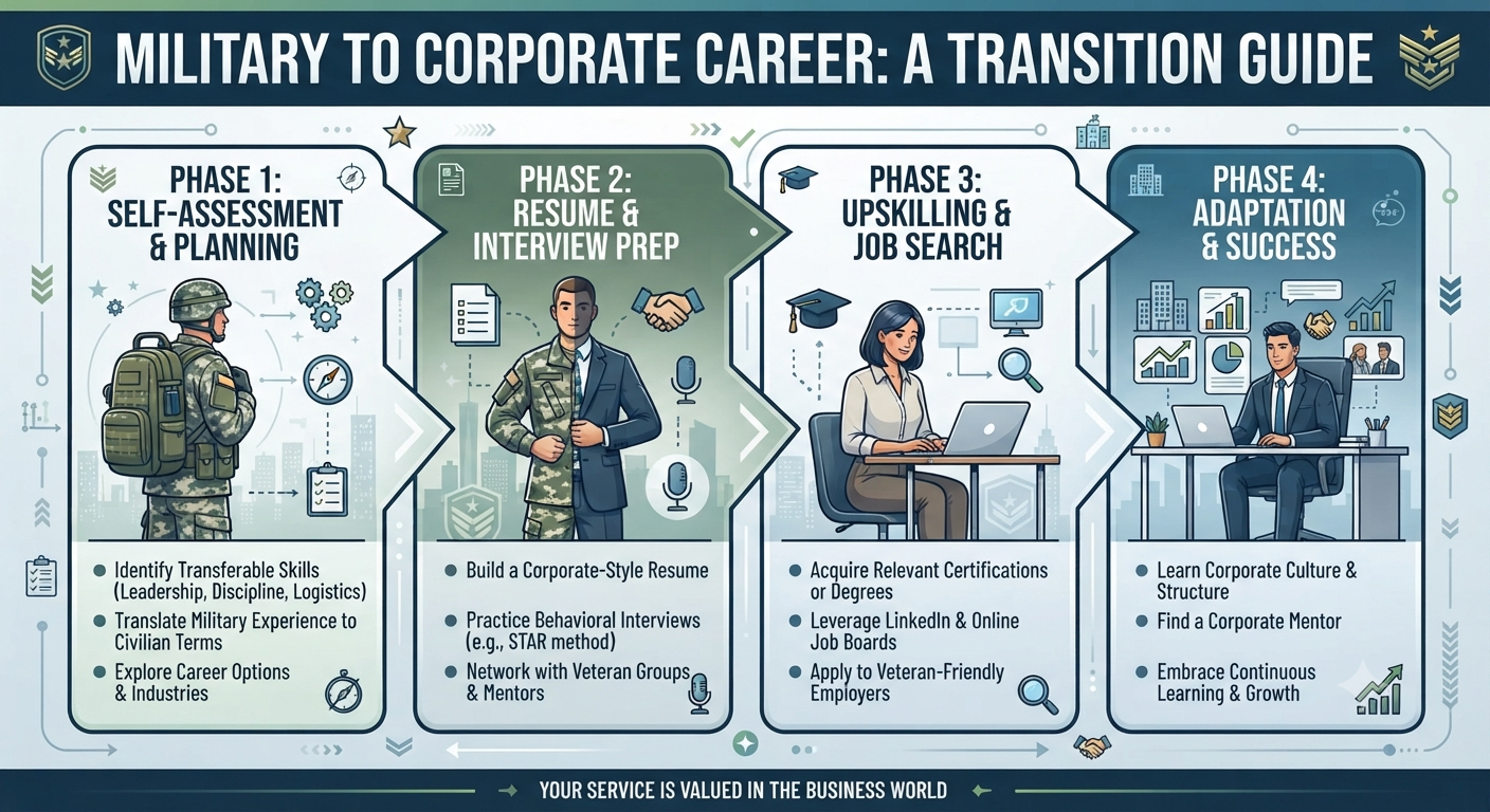 How to Transition From Military Service to a Corporate Career