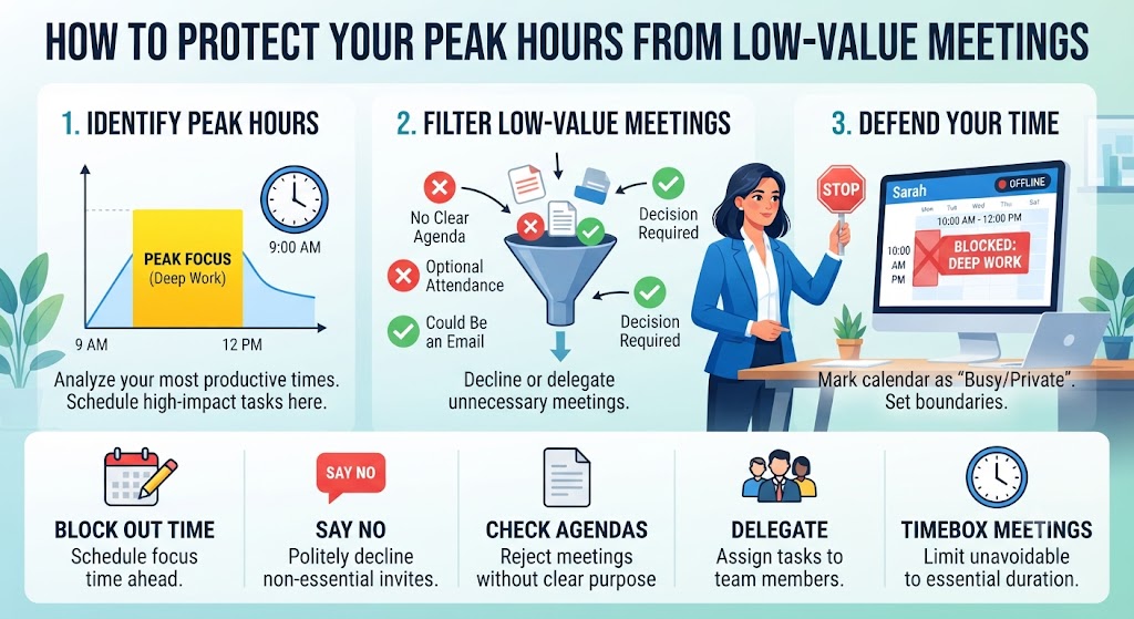 How to Protect Your Peak Hours From Low-Value Meetings