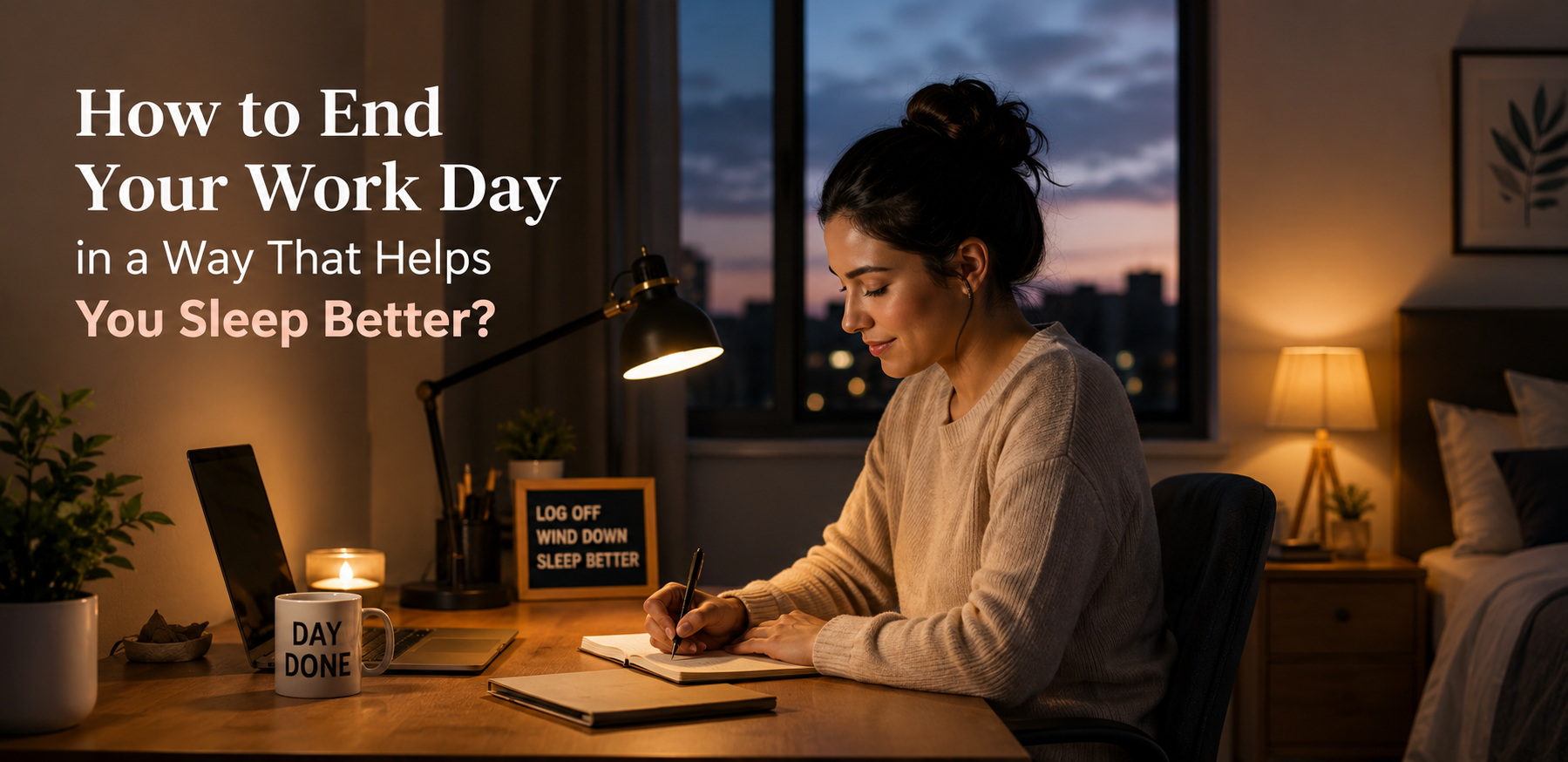 How to End Your Work Day in a Way That Helps You Sleep Better