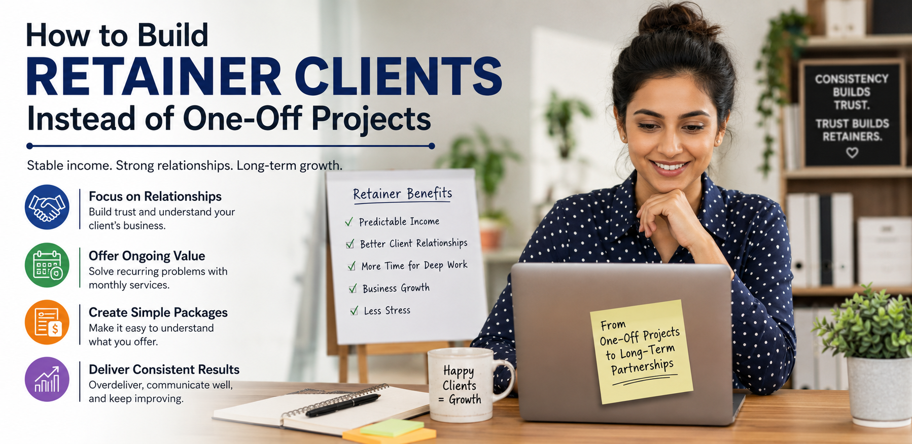 How to Build Retainer Clients Instead of One-Off Projects