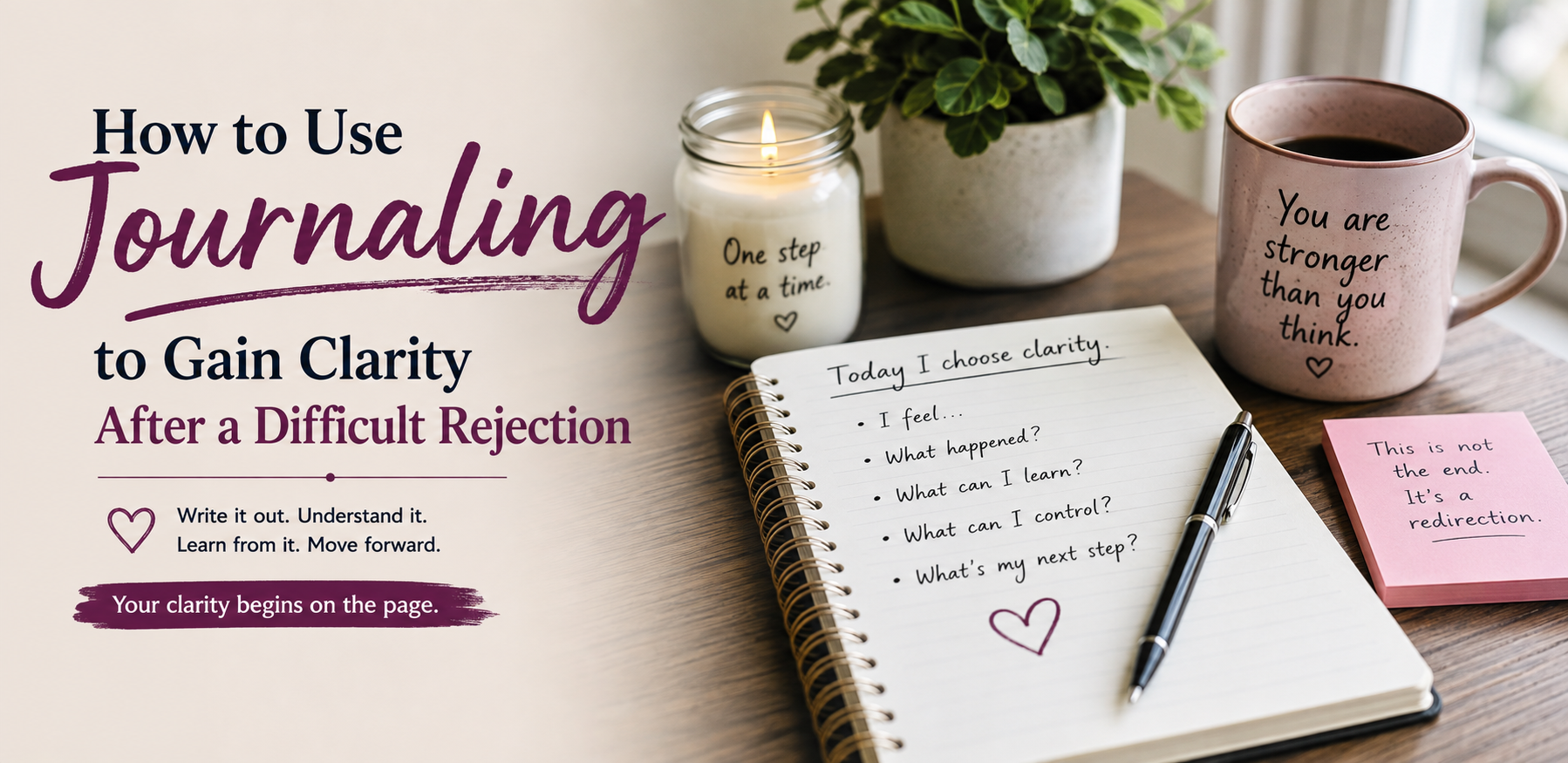 How to Use Journaling to Gain Clarity After a Difficult Rejection