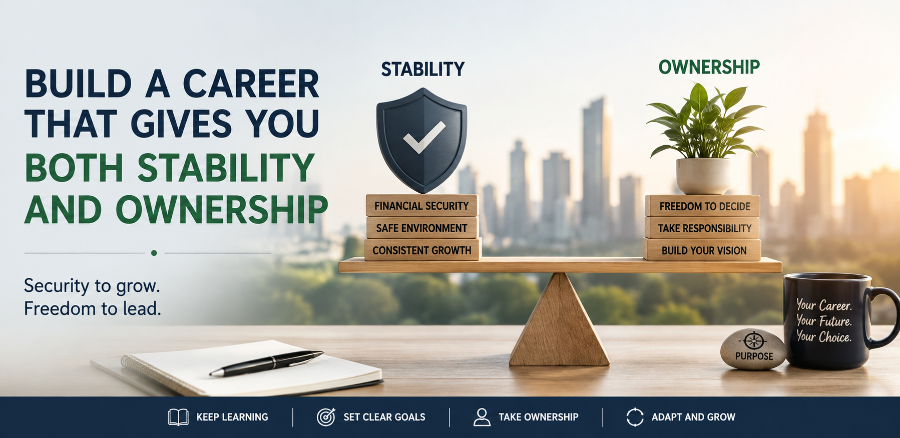 How to Build a Career That Gives You Both Stability and Ownership