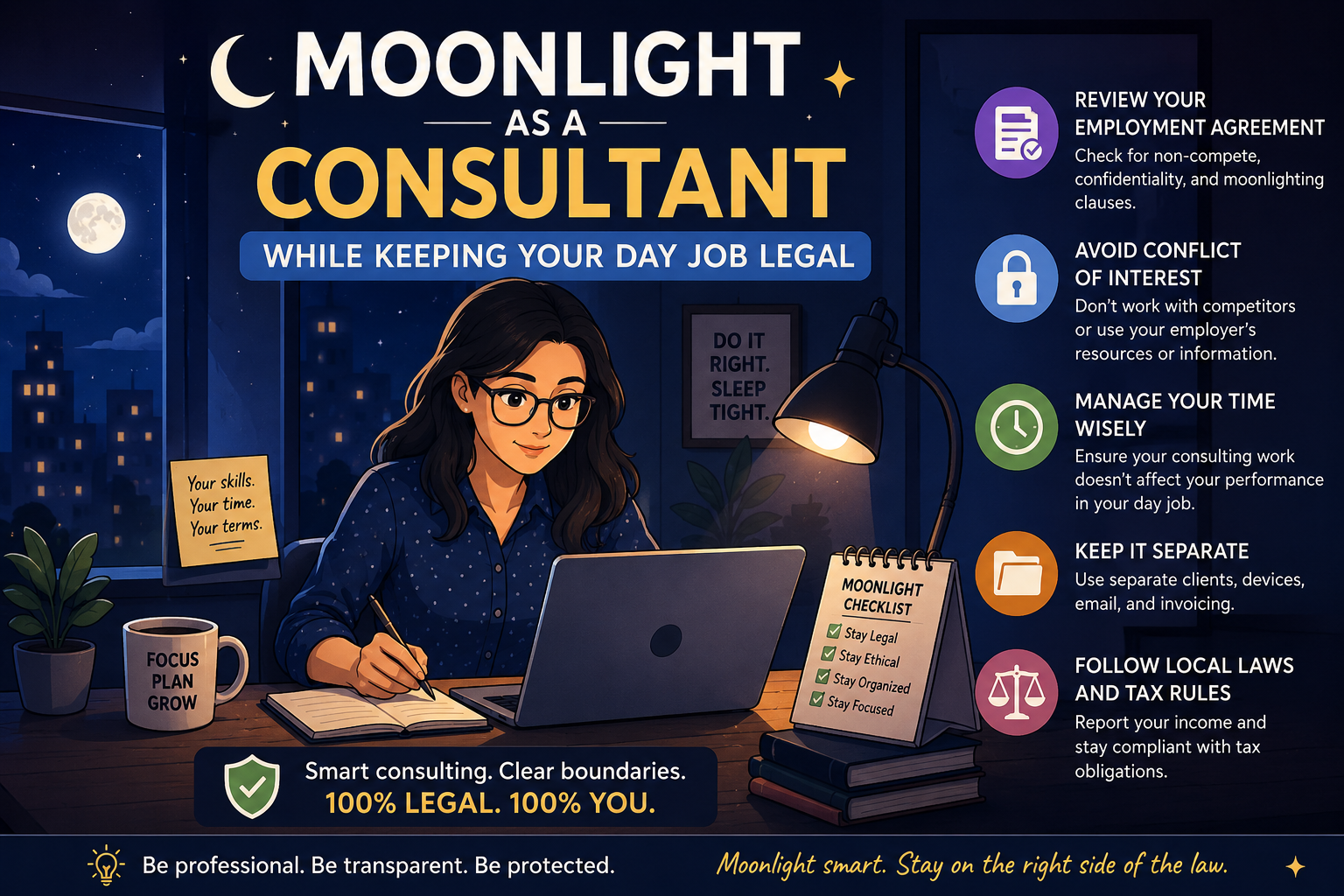 Moonlight as a Consultant While Keeping Your Day Job Legal
