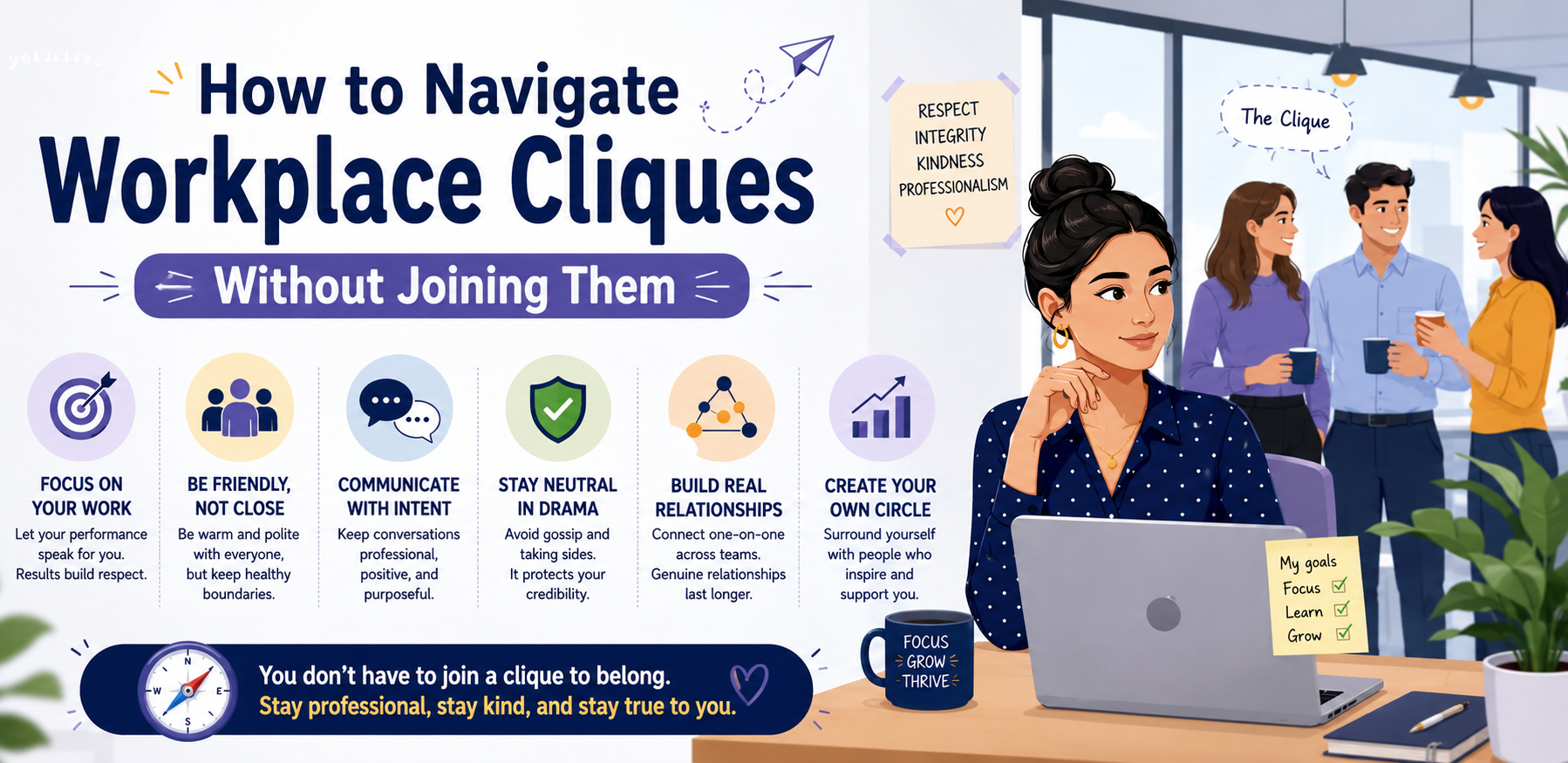 How to Navigate Workplace Cliques Without Joining Them
