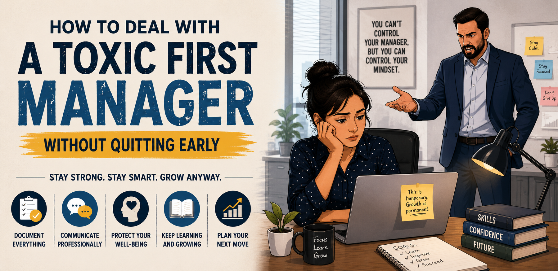 How to Deal With a Toxic First Manager Without Quitting Early