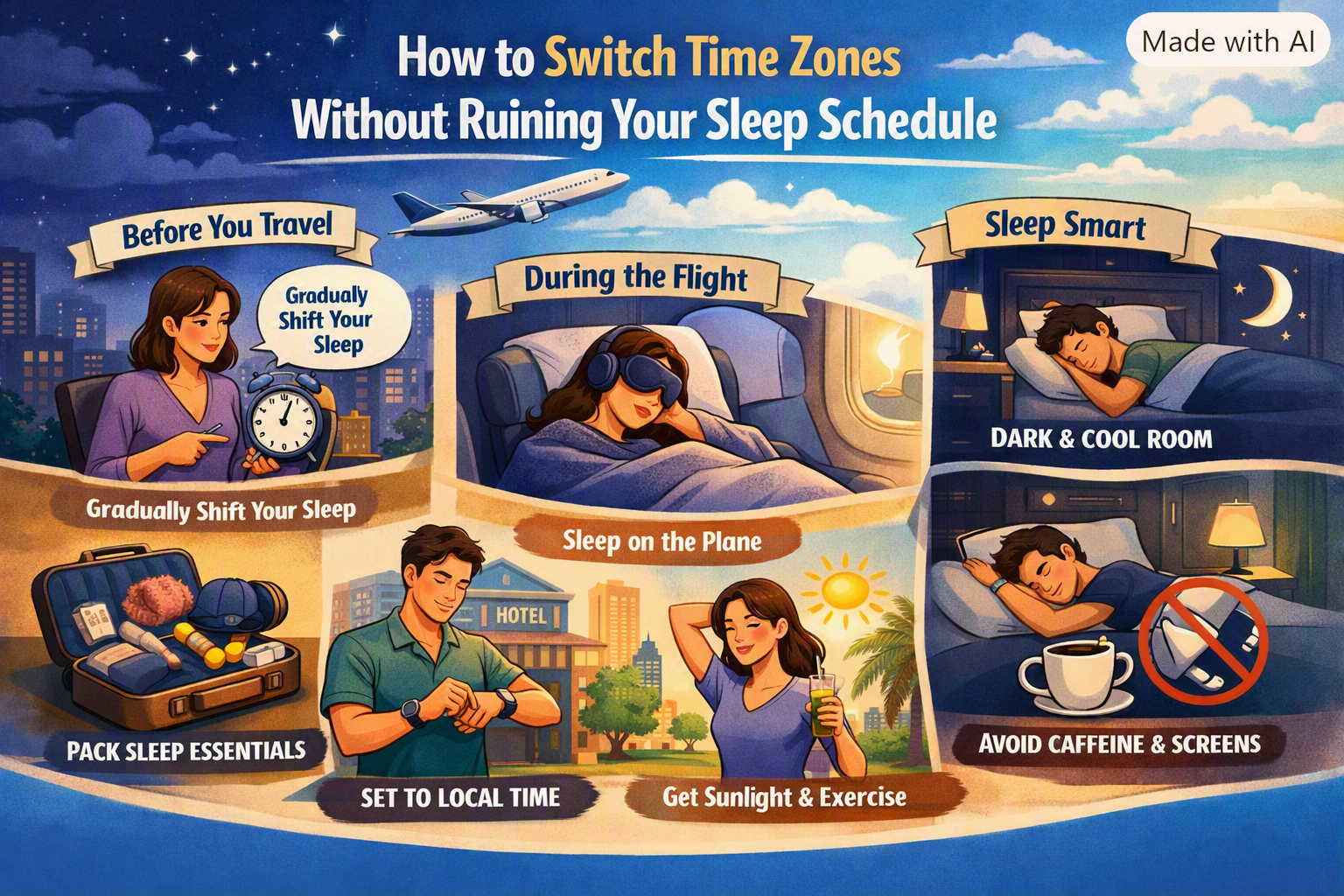 How to Switch Time Zones Without Ruining Your Sleep Schedule