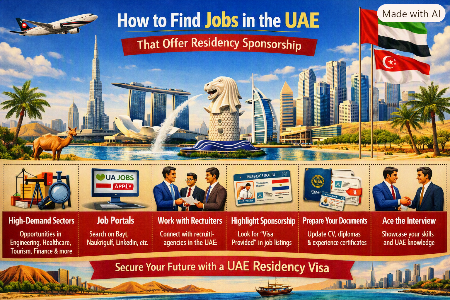 How to Find Jobs in the UAE That Offer Residency Sponsorship