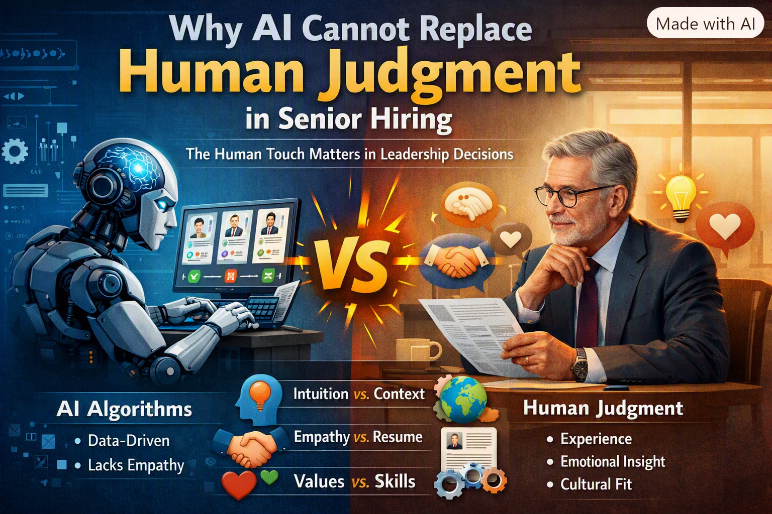 Why AI Cannot Replace Human Judgment in Senior Hiring
