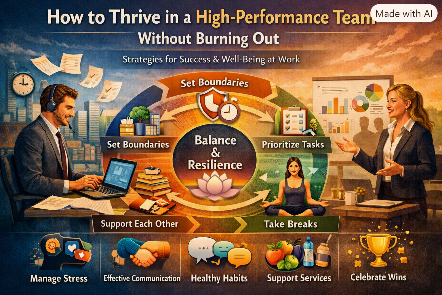 How to Thrive in a High-Performance Team Without Burning Out