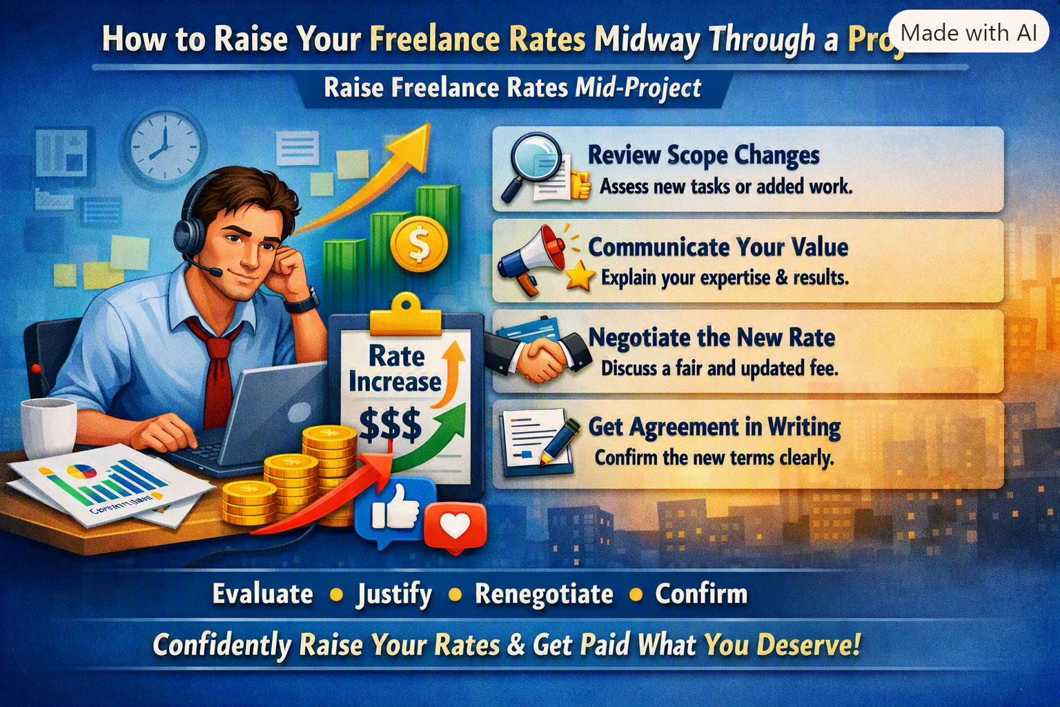 How to Raise Your Freelance Rates Midway Through a Project