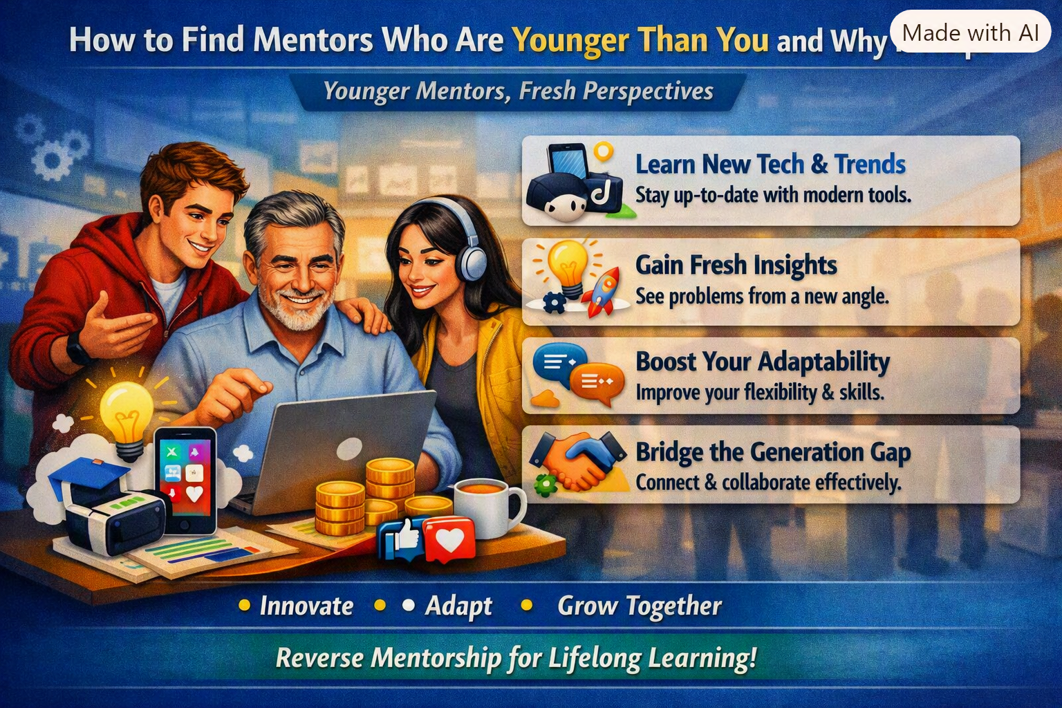 How to Find Mentors Who Are Younger Than You and Why It Helps