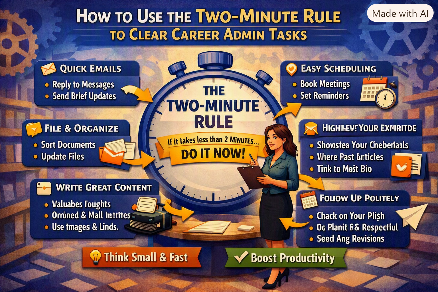 How to Use the Two-Minute Rule to Clear Career Admin Tasks