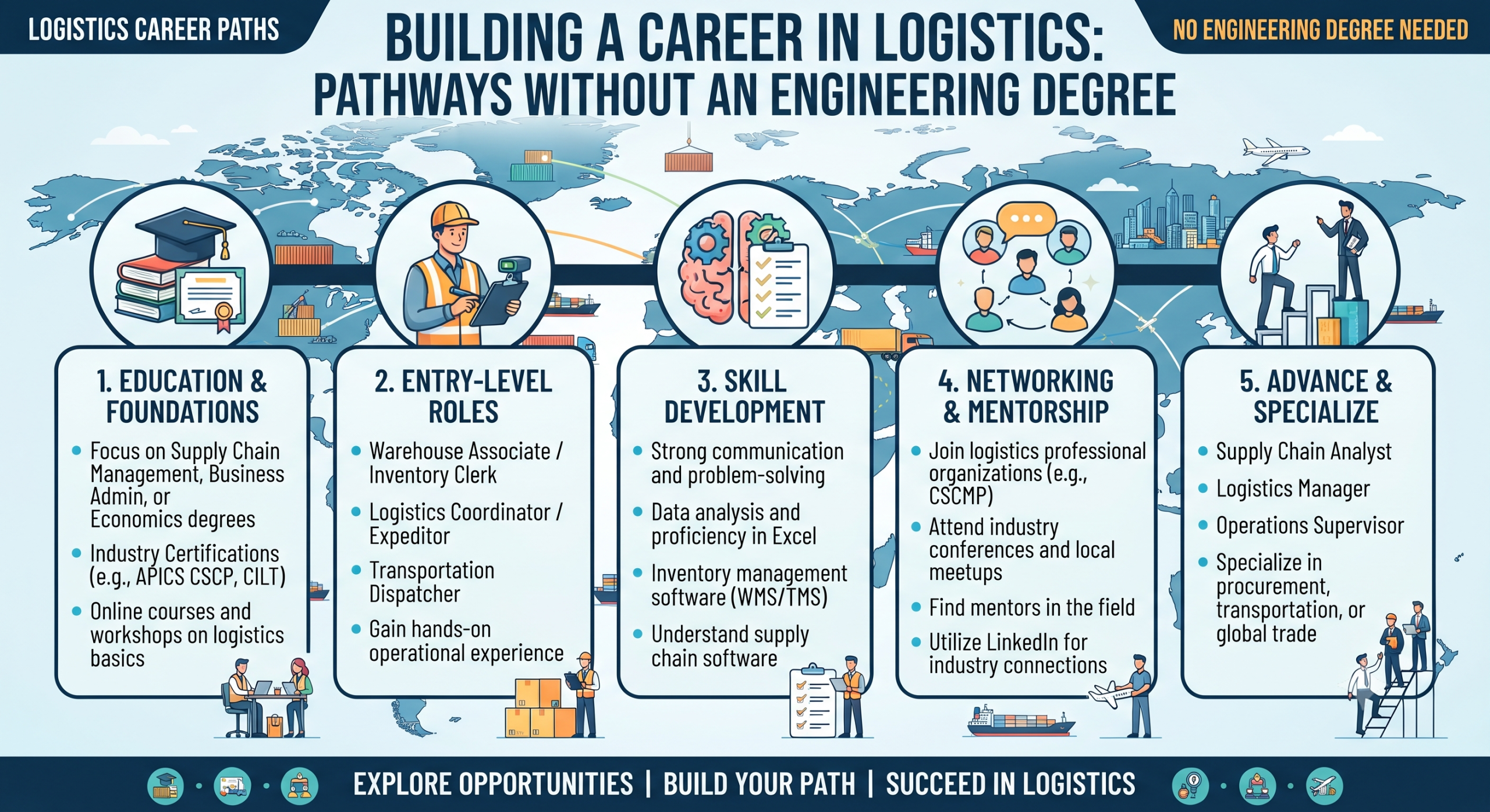 How to Build a Career in Logistics Without an Engineering Degree