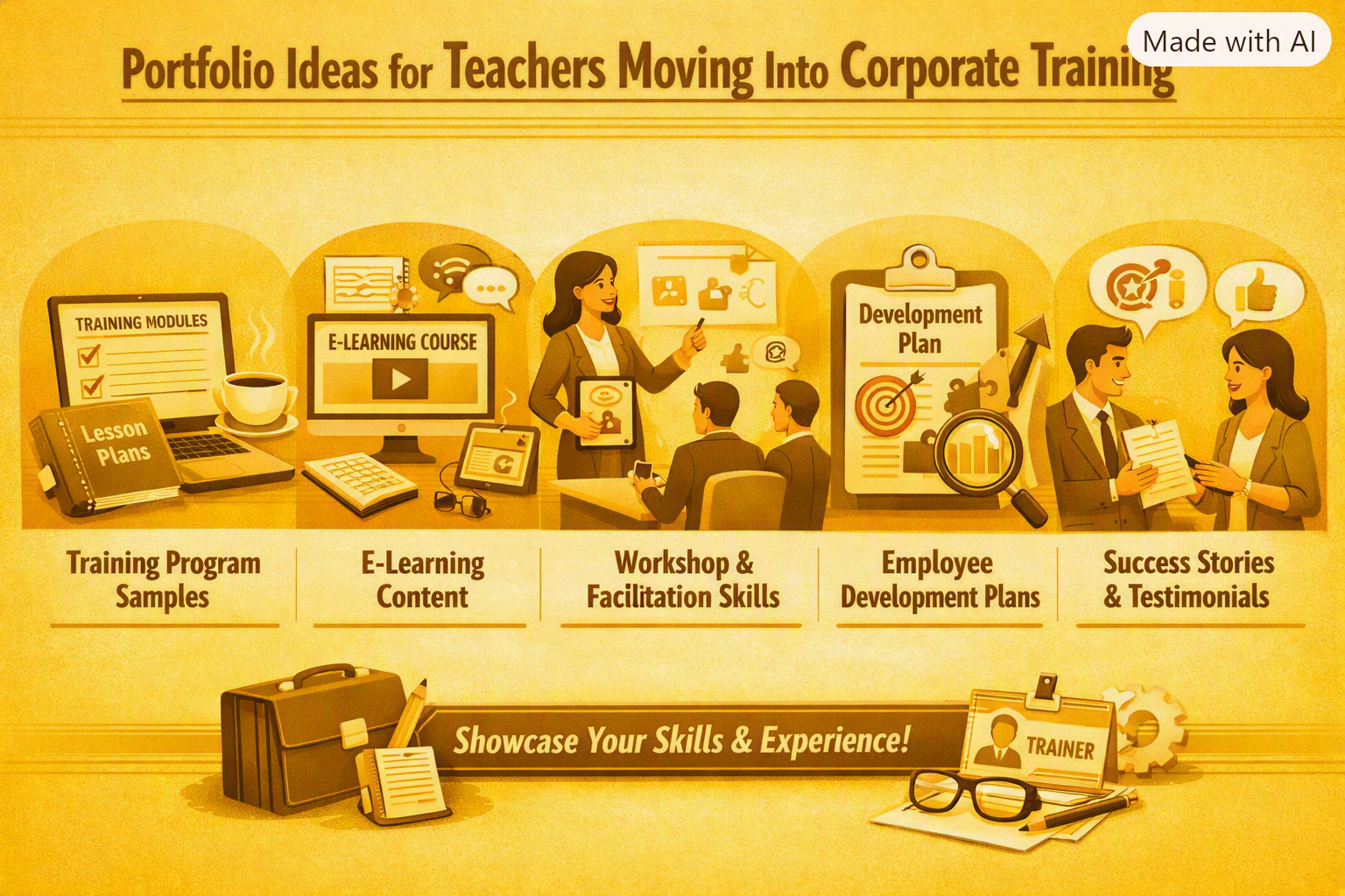 Portfolio Ideas for Teachers Moving Into Corporate Training