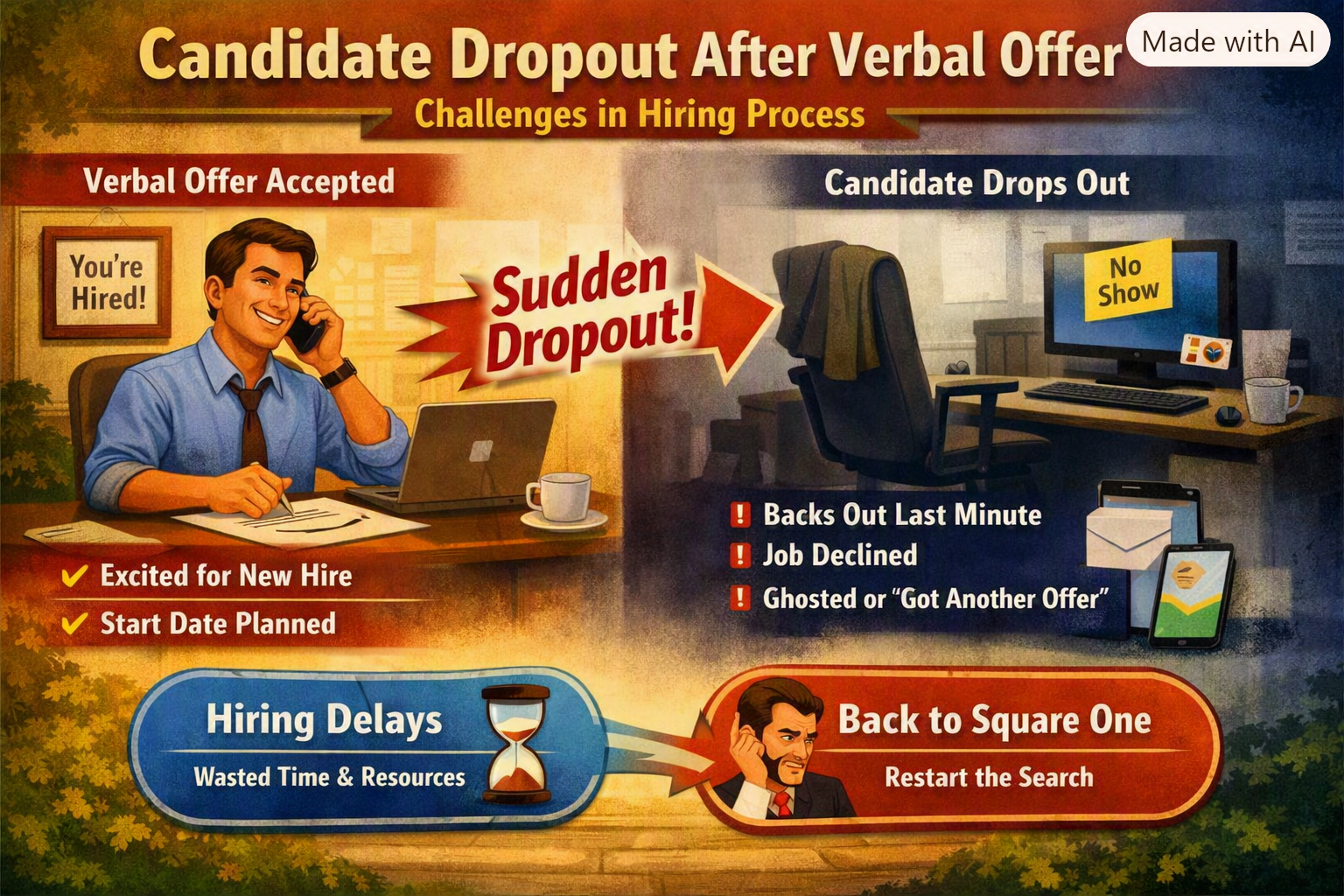 How to Handle Candidate Dropout After Verbal Offer Acceptance