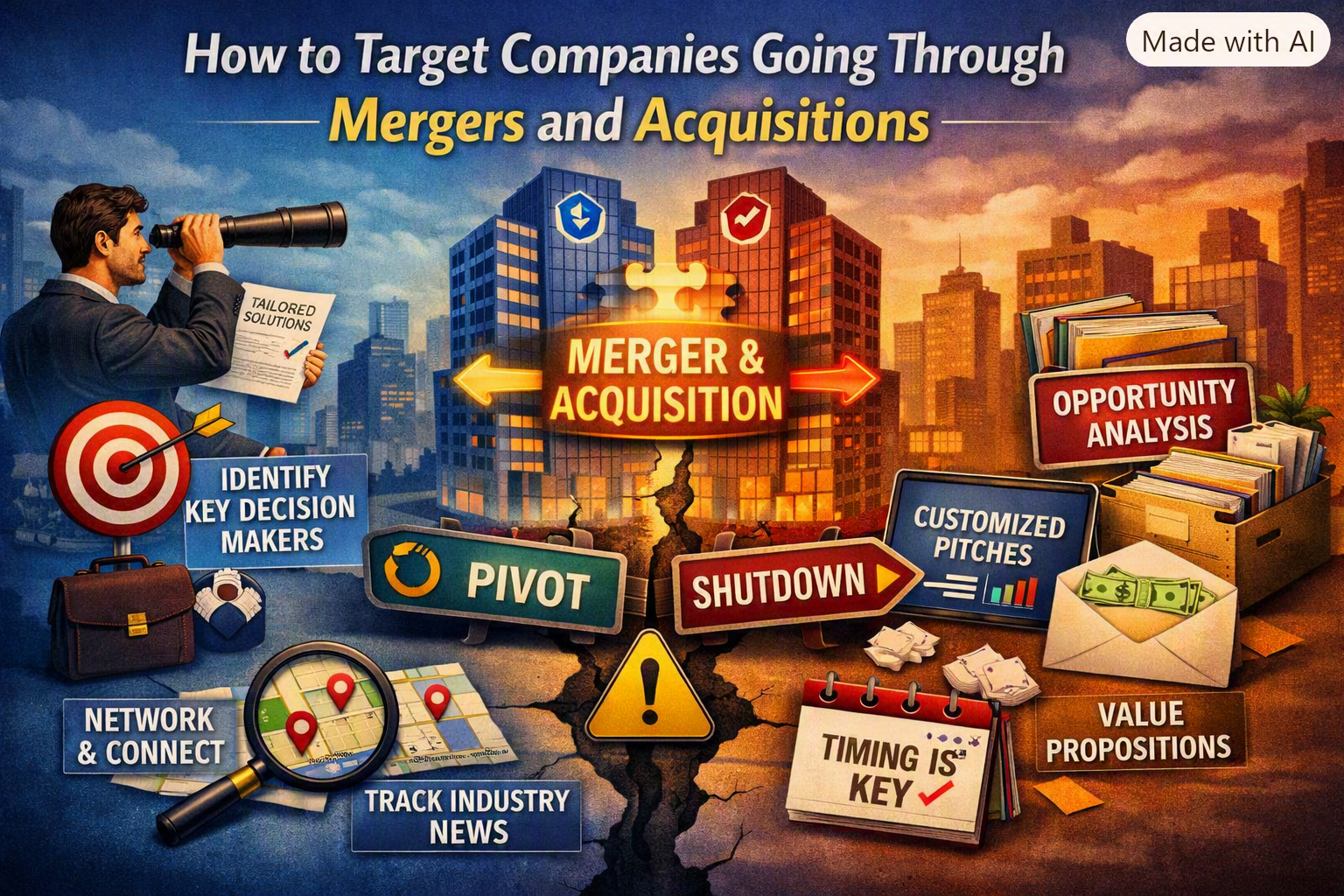 How to Target Companies Going Through Mergers and Acquisitions