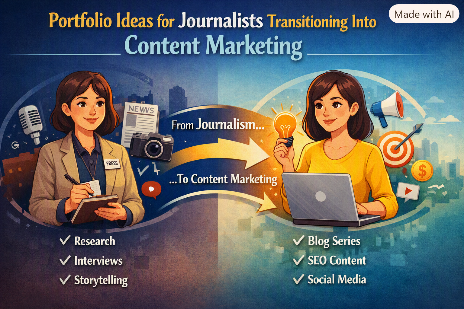 Portfolio Ideas for Journalists Transitioning Into Content Marketing