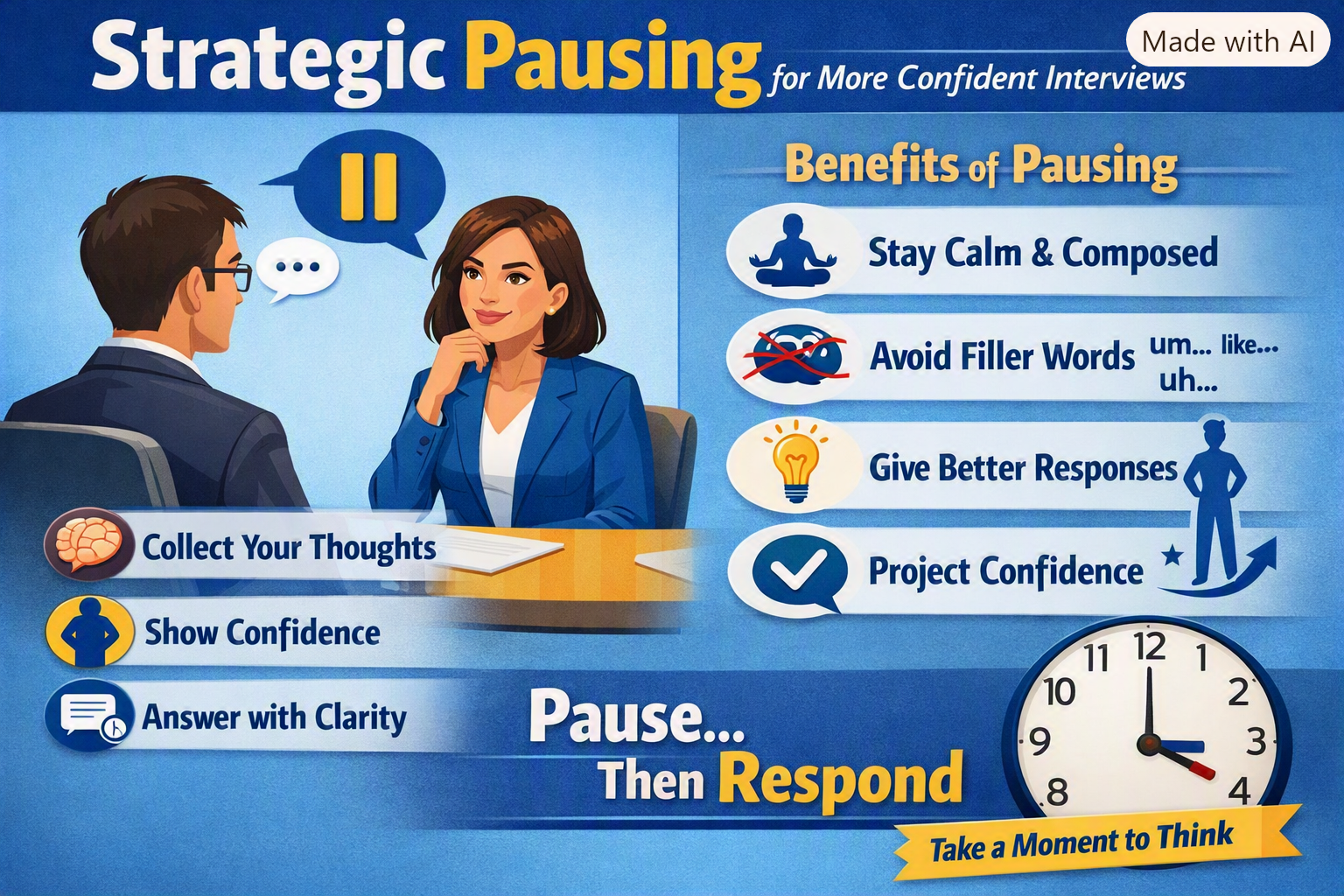 Strategic Pausing for More Confident Interviews